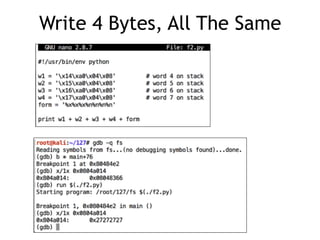 Write 4 Bytes, All The Same
 