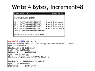 Write 4 Bytes, Increment=8
 