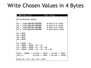 Write Chosen Values in 4 Bytes
 
