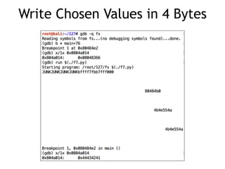 Write Chosen Values in 4 Bytes
 