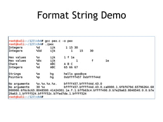Format String Demo
 
