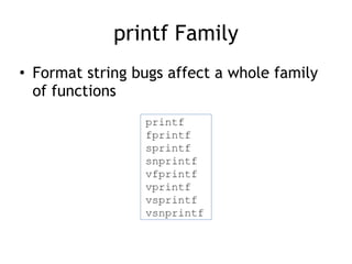 CNIT 127 Ch 4: Introduction to format string bugs | PDF | Programming ...