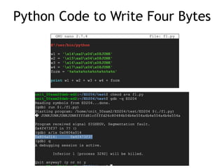 CNIT 127 Ch 4: Introduction to format string bugs | PDF | Programming ...