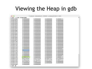 Viewing the Heap in gdb
 