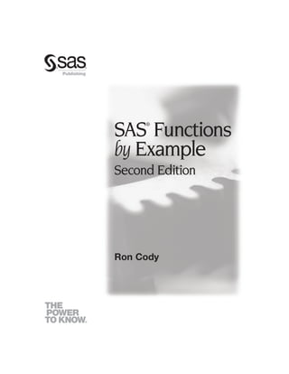 Sas Functions By Example Second Edition 2nd Ron Cody | PDF