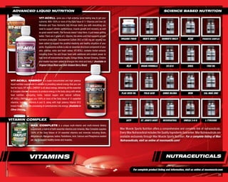 Maxcell Supplement Max Muscle Sports Nutrition Supplement Guide for 2013 | PDF