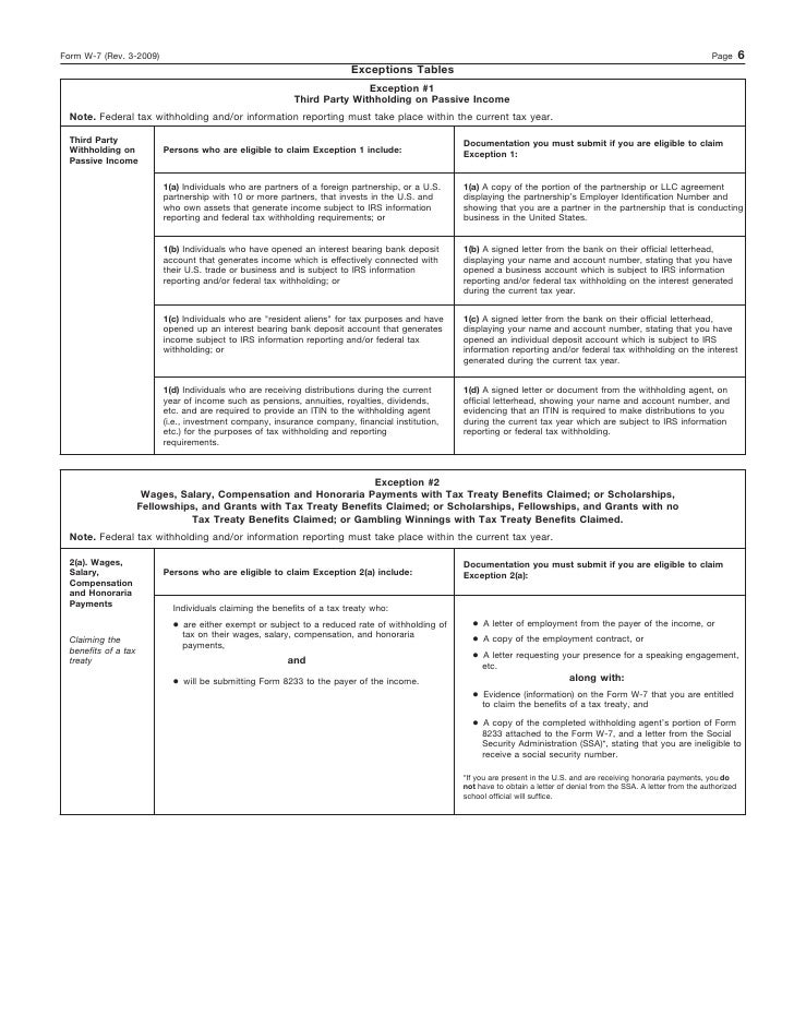 form w 7_application for irs individual taxpayer identification number itin number form
