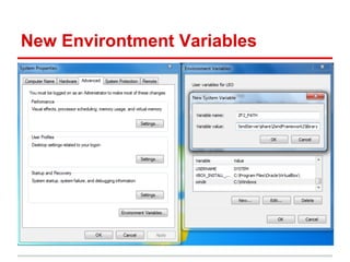 New Environtment Variables
 