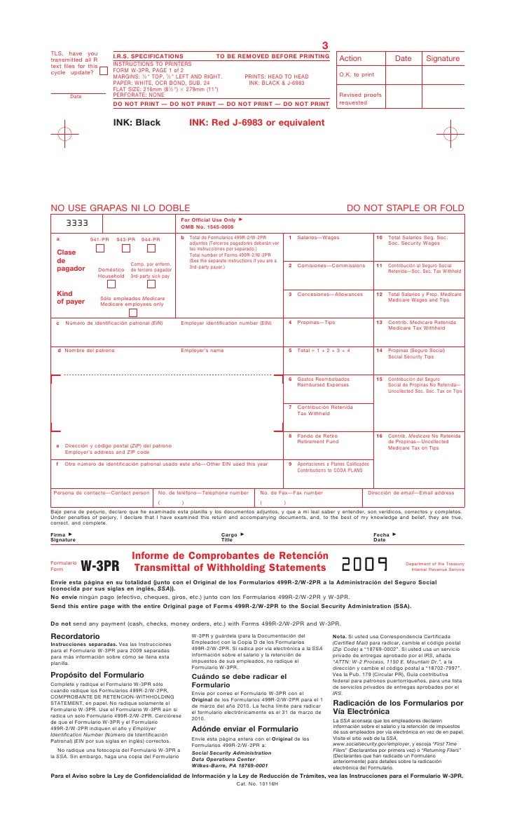 form w 3 pr informe de comprobantes de retencion form 499r 2 w 2pr