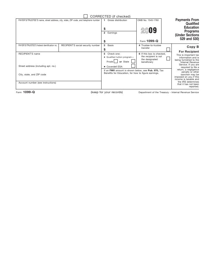Form 1099-Q-Payments from Qualified Education Programs (Under Section…