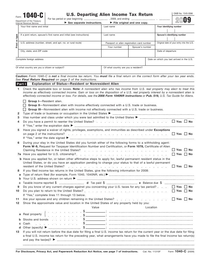 form 1040 resident alien
Form 12-C-U.S. Departing Alien Income Tax Return form 1040 resident alien
Form 12-C-U.S. Departing Alien Income Tax Return