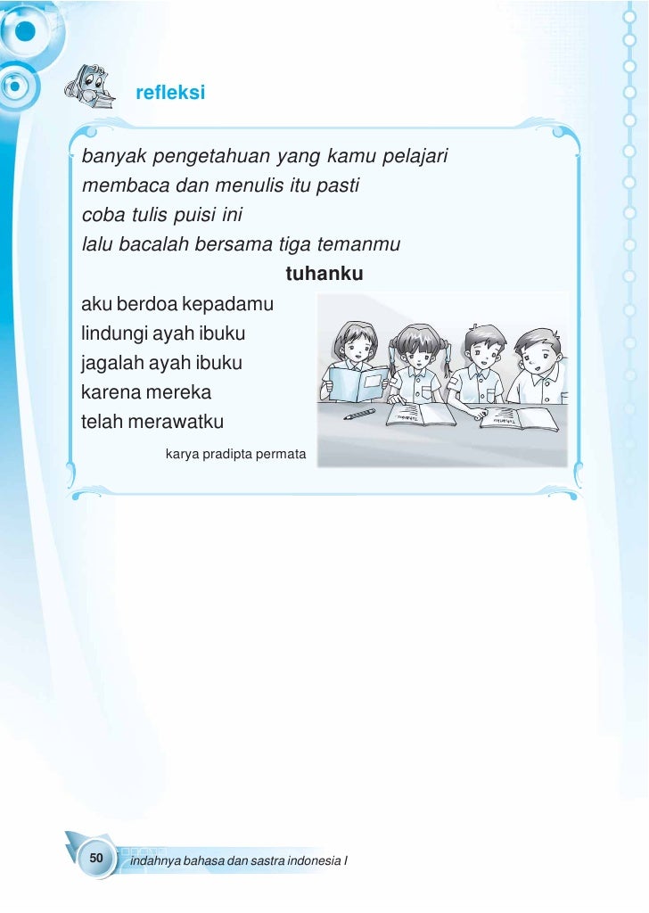 bahasa kelas sd dua dua semester soal indonesia sastra suyatno SD indonesia dan MI bahasa indahnya kelas01