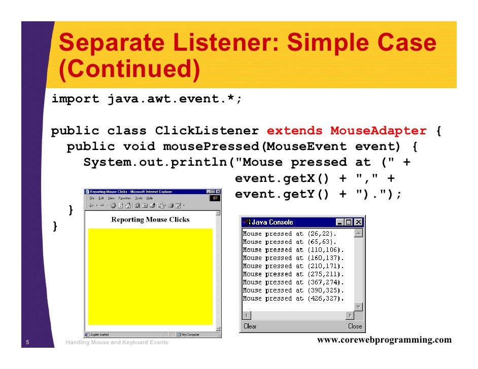 Java-Events