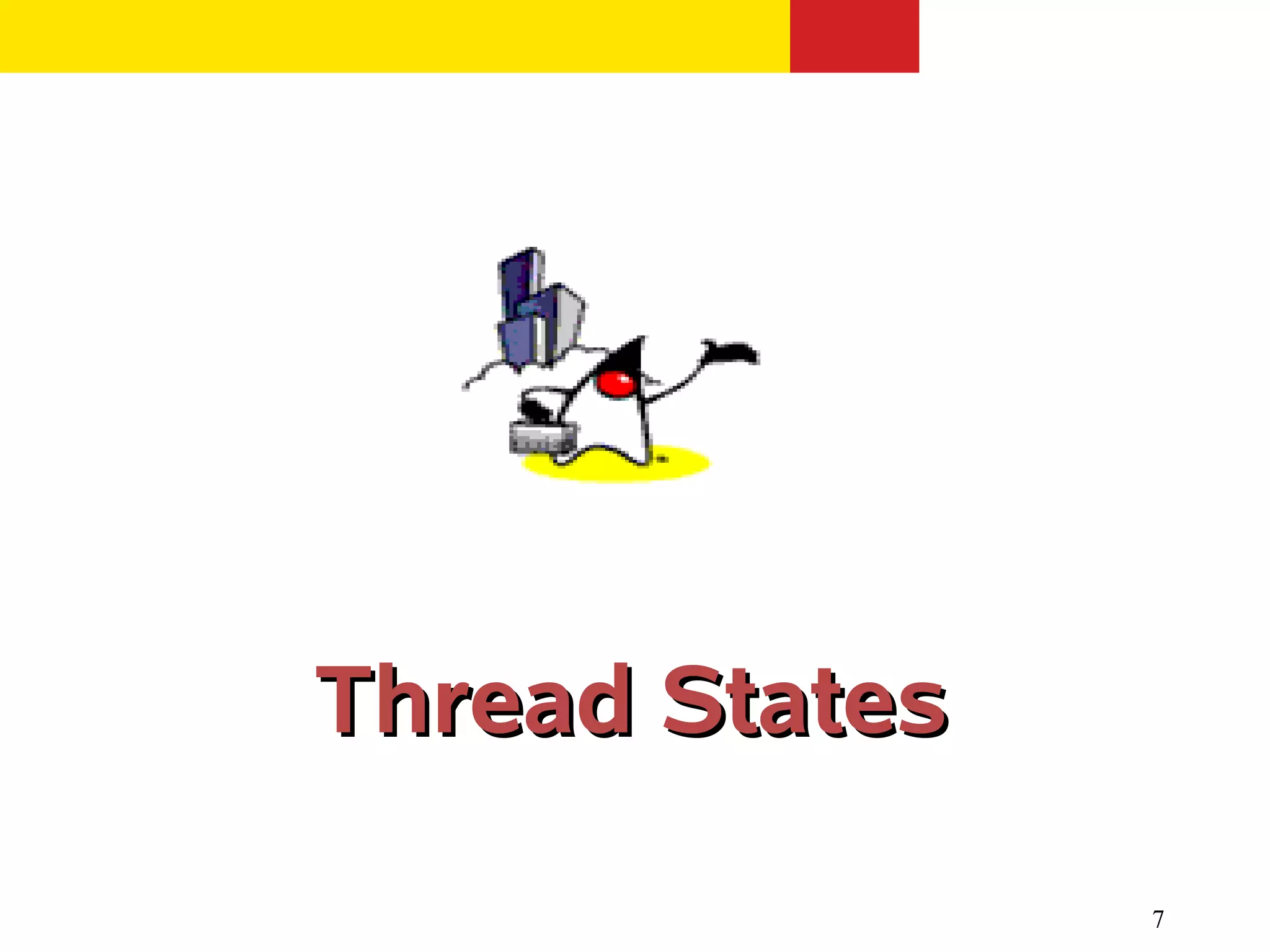 Thread States

                7
 