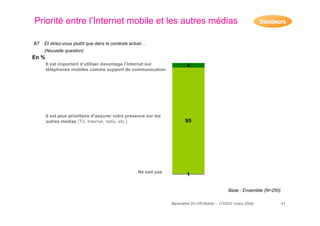 resultats baromètre on-off mobile 2009