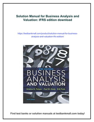 洋書 Business Analysis and Valuation: IFRS Business Analysis and Valuation: IFRS edition: 9781473758421