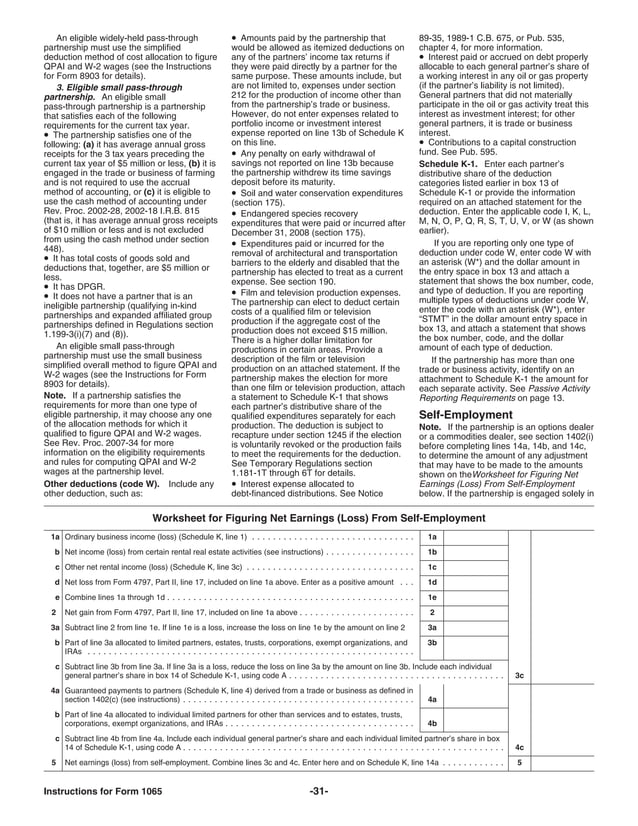 Inst 1065Instructions for Form 1065, U.S. Return of Partnership