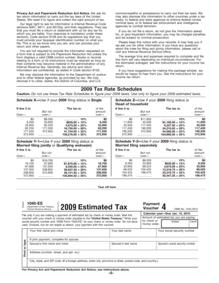 Form 1040ES*-Estimated Tax for Individuals | PDF