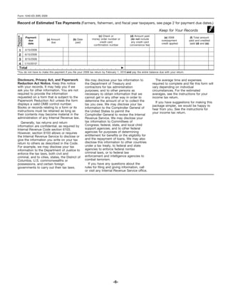 Form 1040ES (NR)*-U.S. Estimated Tax for Nonresident Alien Individuals ...
