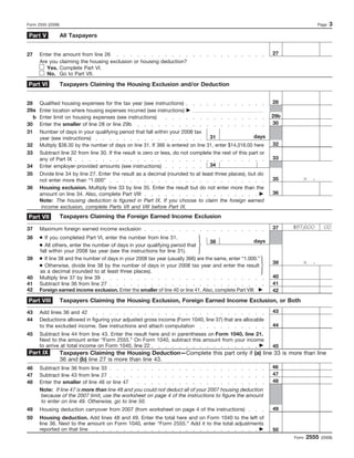 Form 2555- Foreign Earned Income