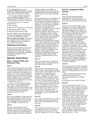 Form 6252-Installment Sale Income | PDF