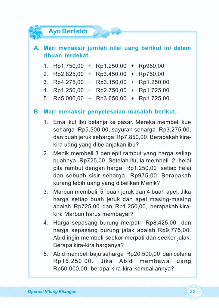 Kunci Jawaban Buku Ayo Belajar Menalar Matematika Kelas 4 / Get Kunci Jawaban Buku Paket Matematika Kelas 4 Ilmu Soal Background