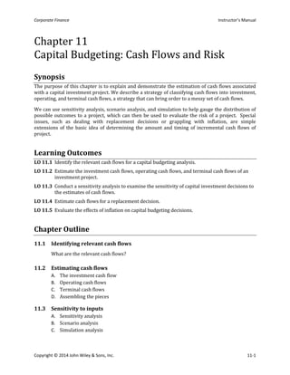 Comprehensive Guide to Capital Budgeting and Cash Flow Analysis in ...