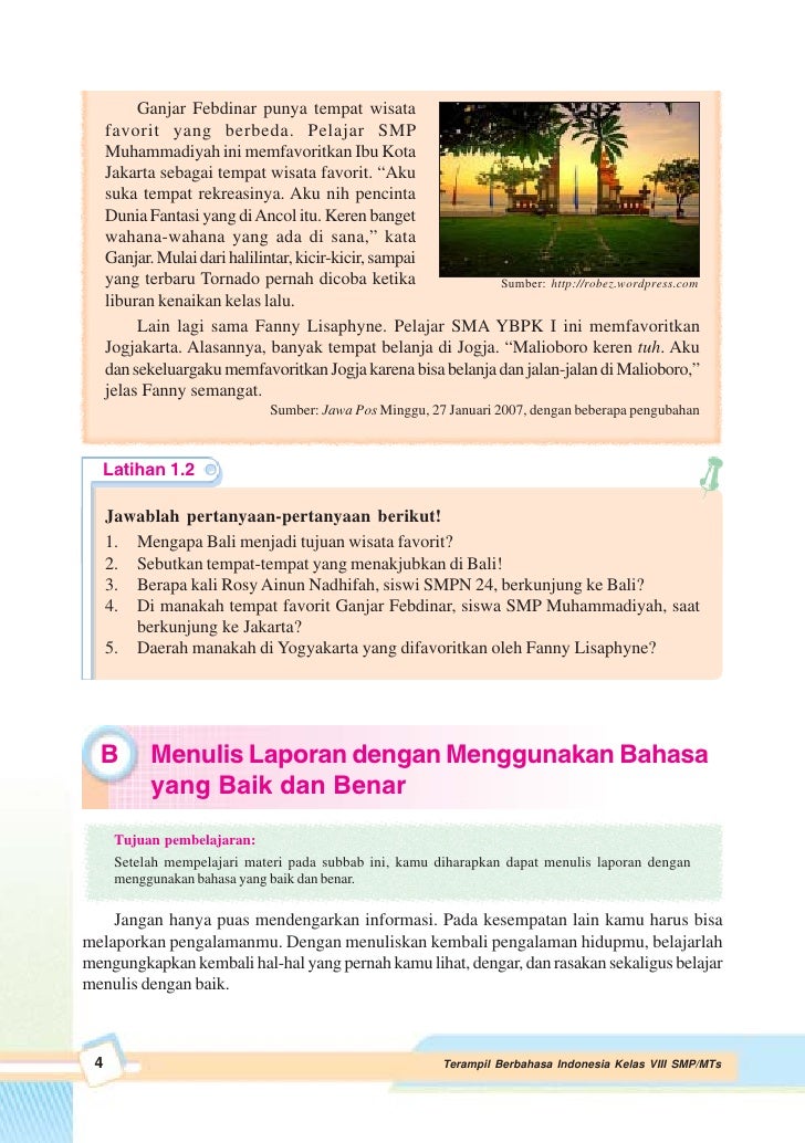 SMP-MTs kelas08 terampil berbahasa indonesia dewaki dewi didik