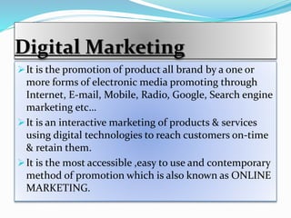 Digital Method Promotion Digital Media Marketing | PPT