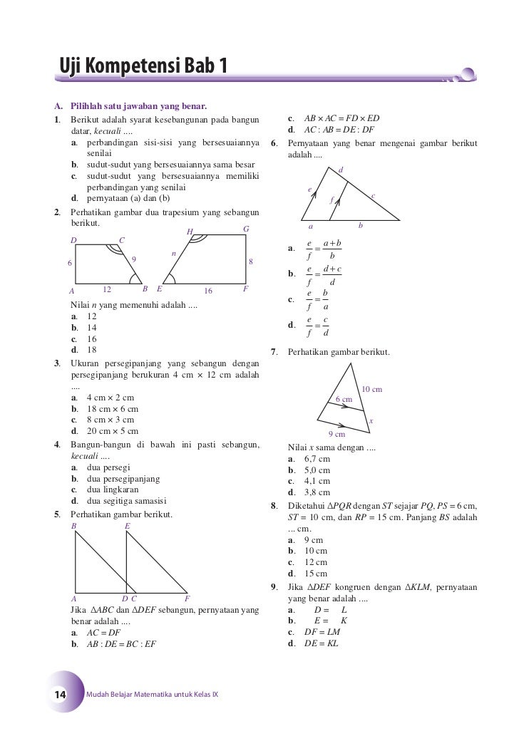Perhatikan Gambar Berikut A Tentukan Panjang Ad Dan Cd