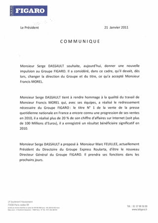 20110121 - Communiqué Figaro 