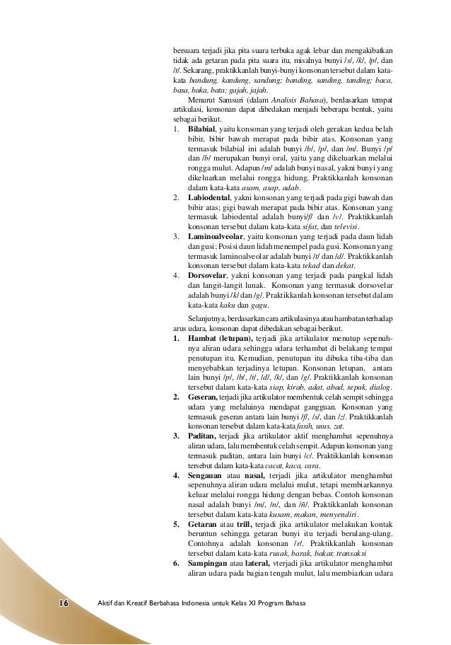 Bahasa Indonesia kelas XII