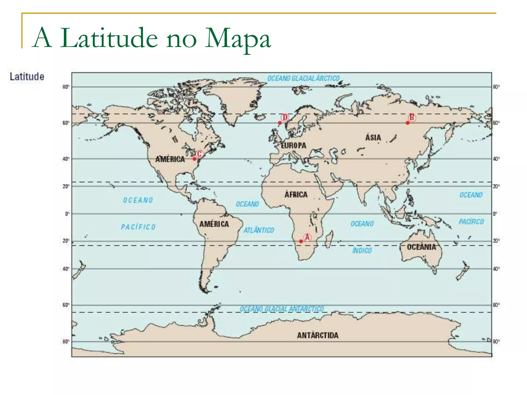 A Latitude no Mapa