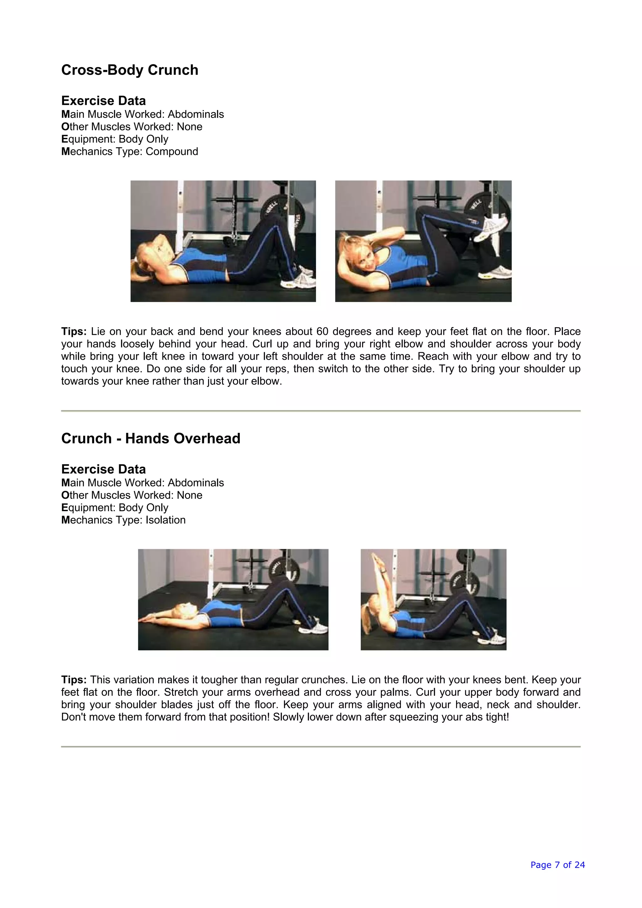 Belly Exercise .pdf abdominal exercises | PDF