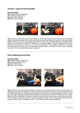Belly Exercise .pdf abdominal exercises | PDF