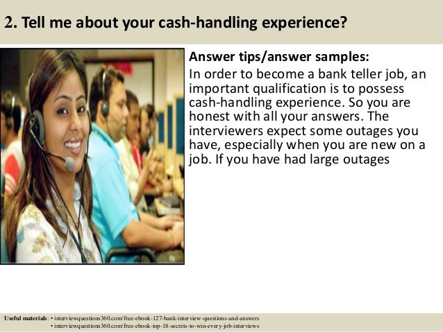 bank teller job interview questions