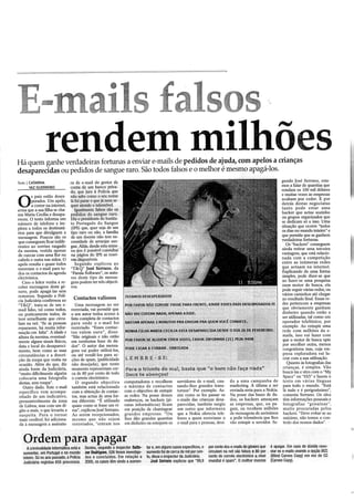 E-mails falsos rendem milhões
