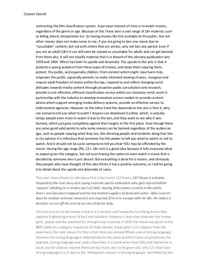 127 hours analysis image