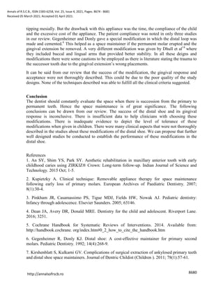 Modification of Distal Shoe- A Systematic Review & Meta Analysis | PDF