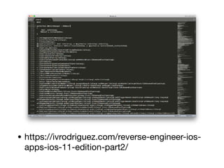 CNIT 128 2. Analyzing iOS Applications (Part 2)
