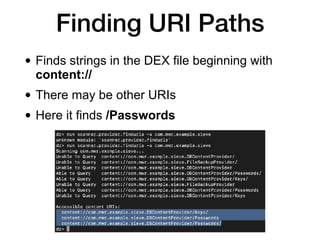 CNIT 128 7. Attacking Android Applications (Part 2) Slide 13