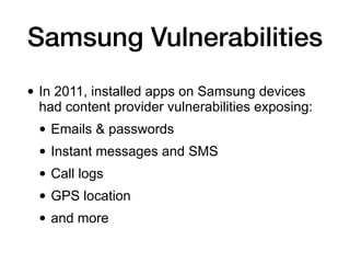 CNIT 128 7. Attacking Android Applications (Part 2) Slide 27