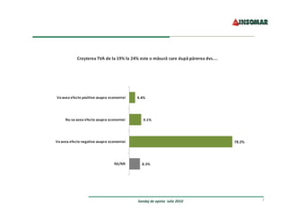 Sondaj de opinie  iulie 2010   7
 