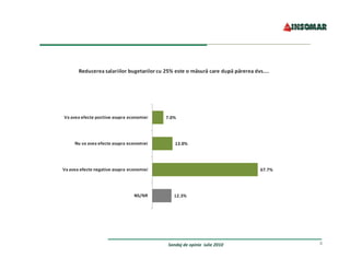 Sondaj de opinie  iulie 2010   8
 