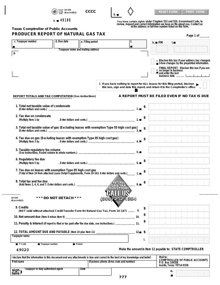 Texas Natural Gas Tax Guide Texas Natural Gas Tax Guide