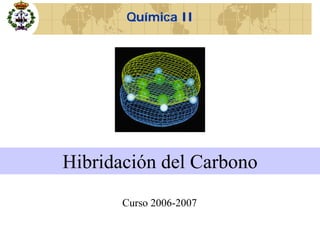 Química IIQuímica II
Hibridación del Carbono
Curso 2006-2007
 