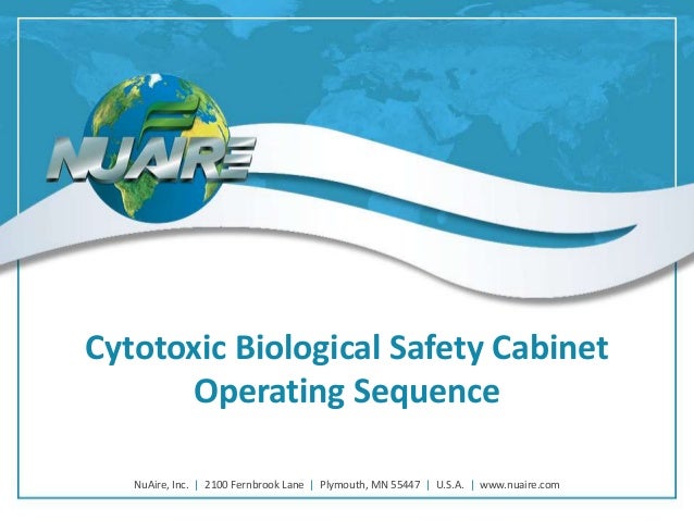 Cytotoxic Biosafety Cabinet Operating Sequence