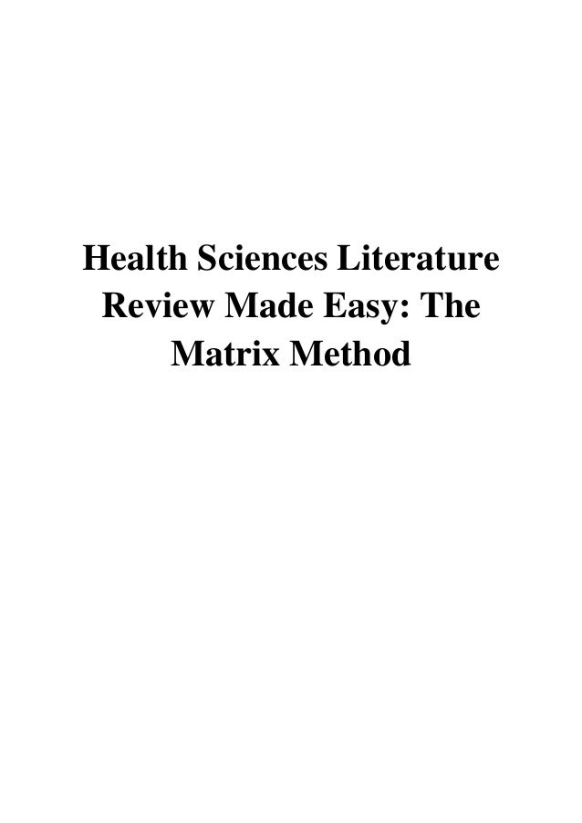 Health sciences literature review made easy pdf 08 image