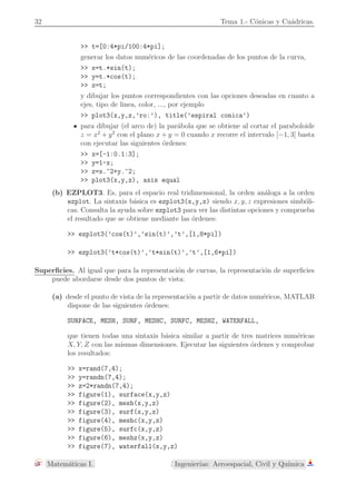 ) y sus ejes de simetr´ıa son paralelos a los ejes coordenados (con 
lo cual ser´an las rectas x =  e y =  
