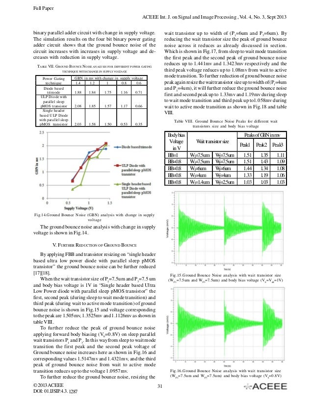 A New Design Technique to Reduce the Ground Bounce Noise and Leakage